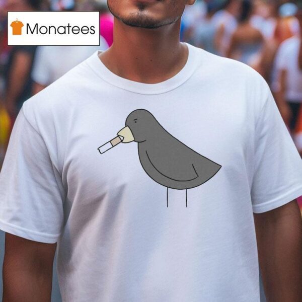Bird Poorly Drawn Cigarettes T Shirt