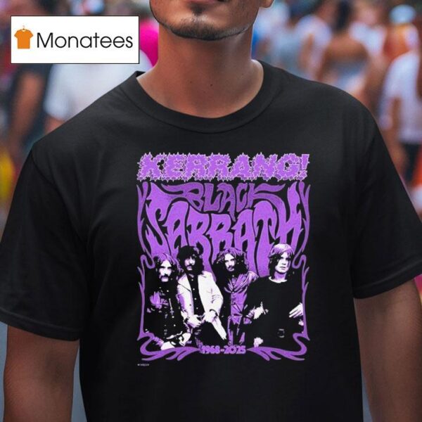 Black Sabbath In Collaboration With Kerrang On T Shirt