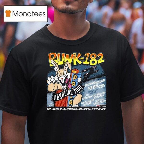 Blink Alkaline Trio February Hollywood Ca T Shirt