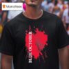 Blue October Splatter Hear T Shirt