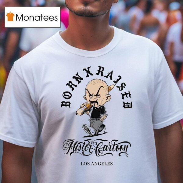 Born X Raised Mr Cartoon Pencil Head Los Angeles T Shirt