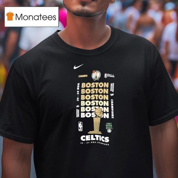 Boston Celtics Nba Champions Finals T Shirt