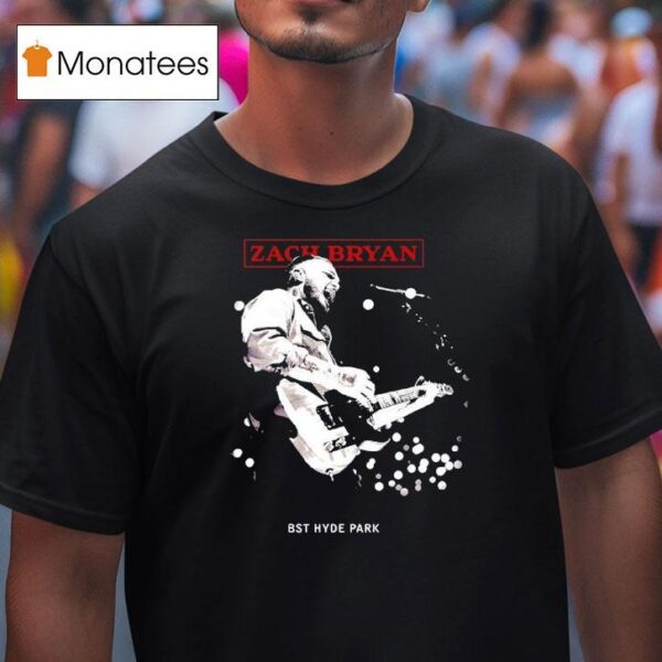 Bst Hyde Park Zach Bryan London Event T Shirt