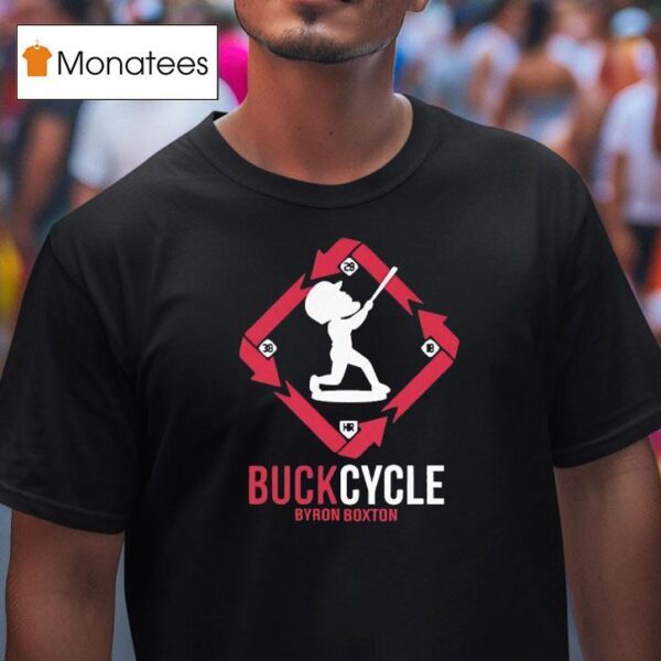 Buckcycle Byron Buxton Minnesota Twins Baseball T Shirt
