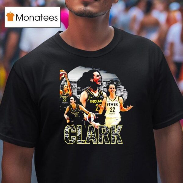 Caitlin Clark Indiana Fever Basketball City Retro T Shirt