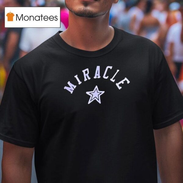 Caitlin Clark Wearing Miracle Star T Shirt