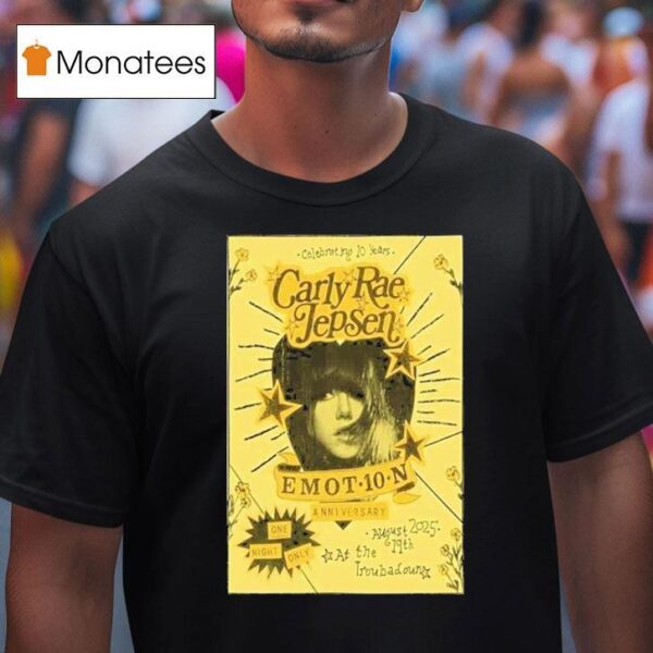 Carly Rae Jepsen Emotion Anniversary Years T Shirt