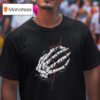 Clayman Heartless Skeleton Hand T Shirt