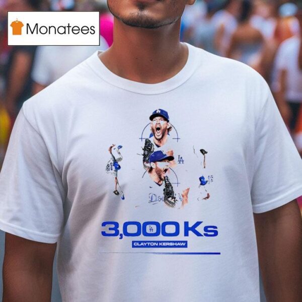 Clayton Kershaw Los Angeles Dodgers Makes History Strikeou T Shirt