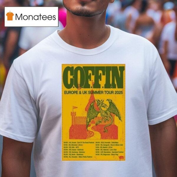 Coffin Europe Uk Summer Tour Dates Dragon T Shirt