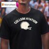 College Station Texas Am Aggies Football Helme T Shirt