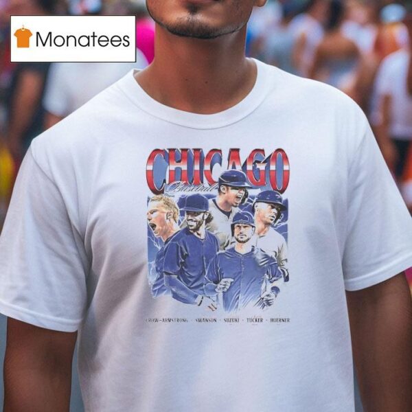 Crow Armstrong Swanson Suzuki Tucker And Hoerner Chicago Signatures T Shirt