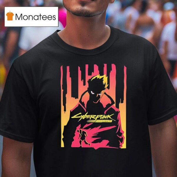 Cyberpunk Edgerunners David Martinez On Fire T Shirt