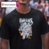 Dallas Cowboys Skeletons Here We Go City Fire T Shirt