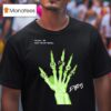 Damon Karma Barlow Hand Skeleton Rings T Shirt