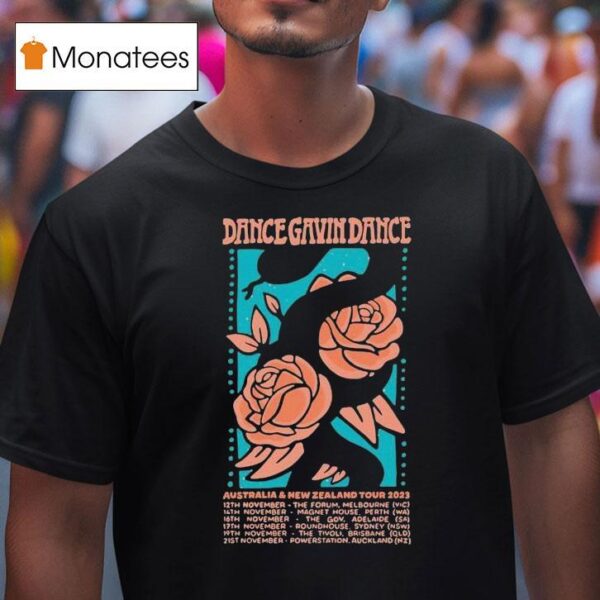Dance Gavin Dance Australia And New Zealand Tour Rose T Shirt
