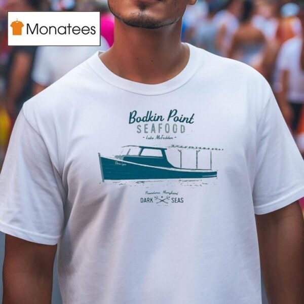 Dark Seas Bodkin Point Seafood Luke Mcfadden Crab Stand T Shirt