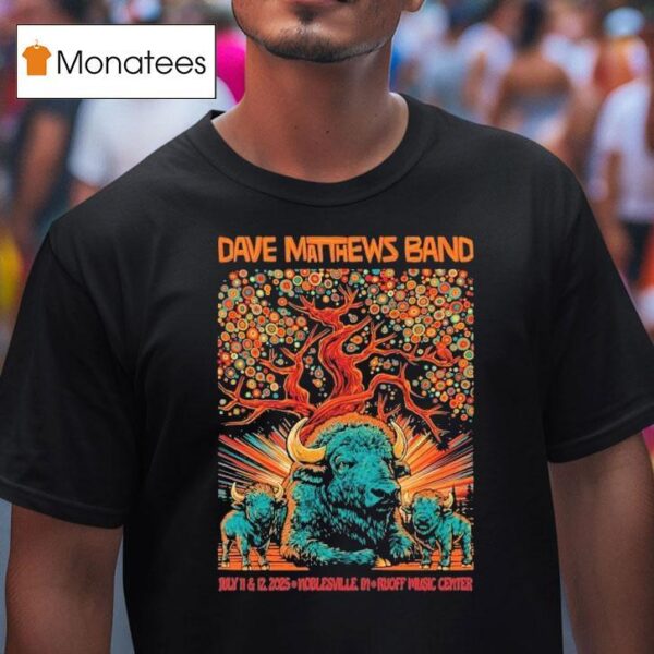 Dave Matthews Band Tour Noblesville Indiana July Buffalo T Shirt