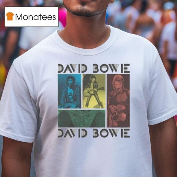 David Bowie Mick Rock Photo Collage T Shirt