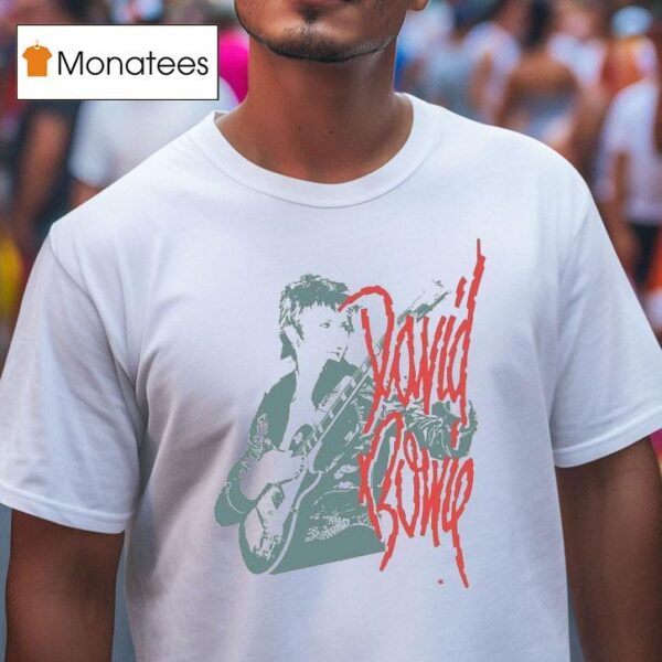 David Bowie Mono Guitar T Shirt