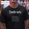 Death Note Povculture T Shirt