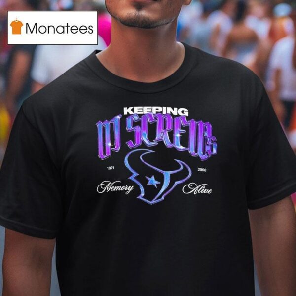 Dj Screw X Houston Texans Keeping Memory Alive T Shirt