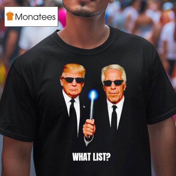 Donald Trump And Jeffrey Epstein Men In Black T Shirt