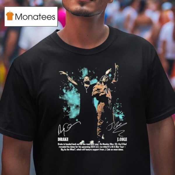 Drake J Cole It S All Blur Tour T Shirt