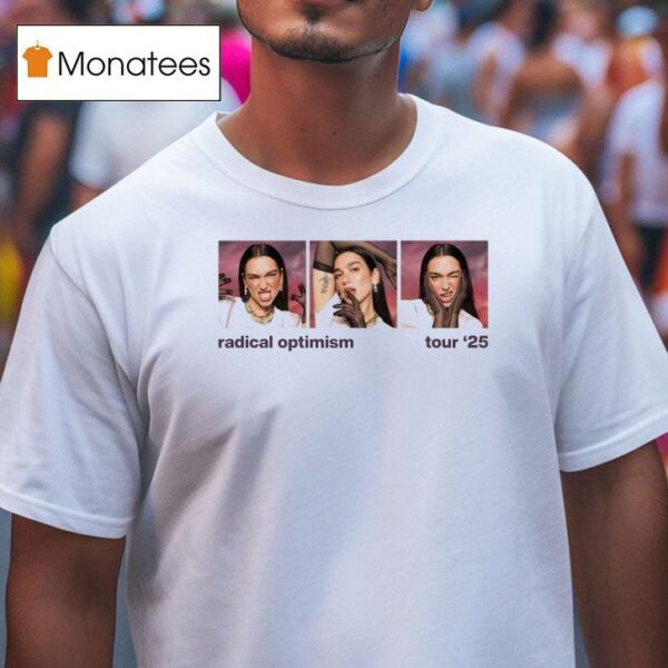 Dua Lipa Radical Optimism Tour Panel Photo T Shirt