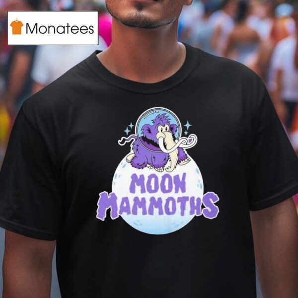 Erie Seawolves Moon Mammoths Logo T Shirt