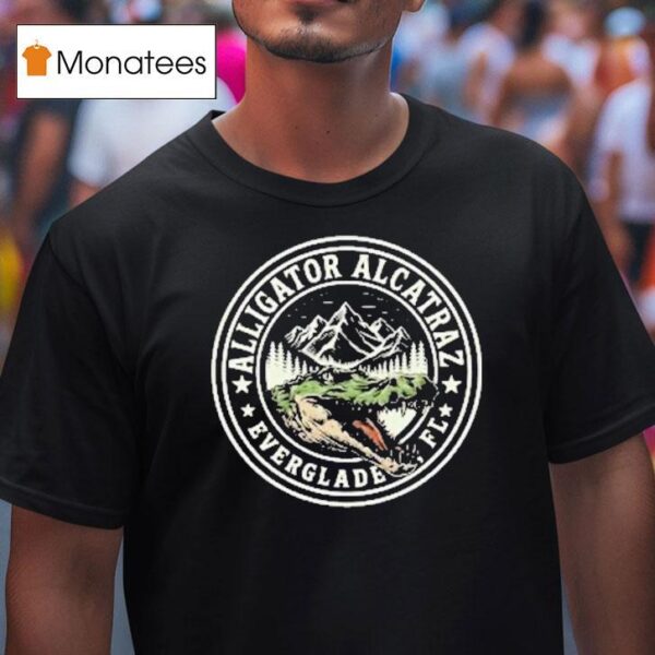 Everglades Florida Alligator Alcatraz T Shirt