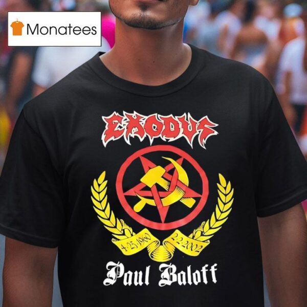 Exodus Paul Baloff Vintage T Shirt