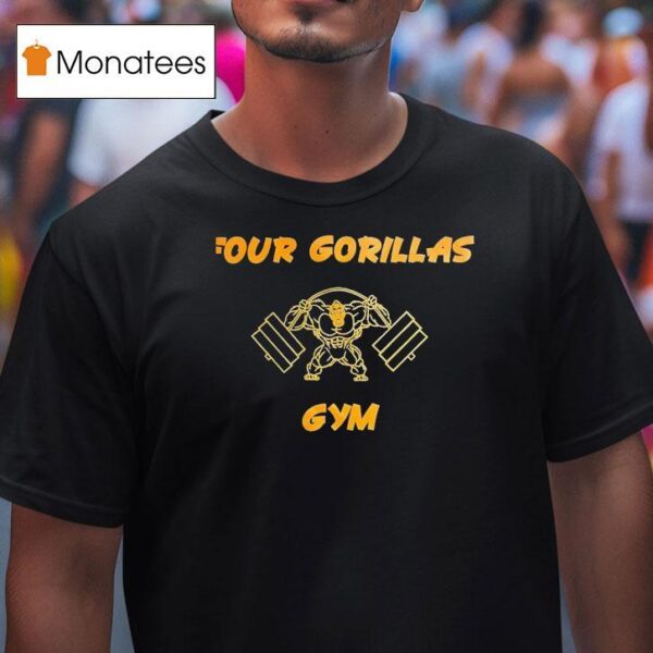 Four Gorillas Gym T Shirt