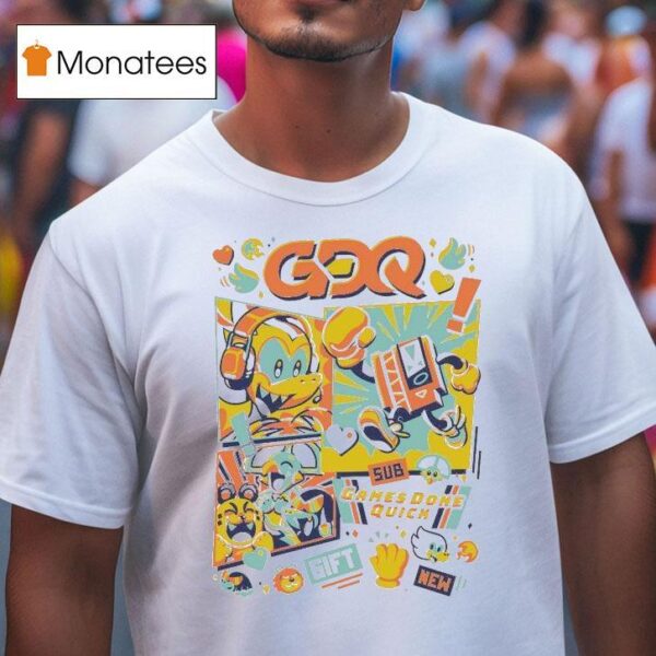 Games Done Quick Gdq Marathon Mascots T Shirt