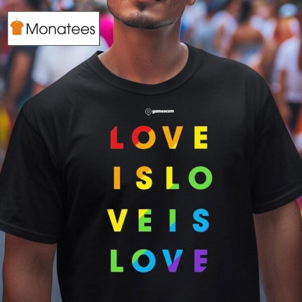 Gamescom Love Is Love Pride T Shirt