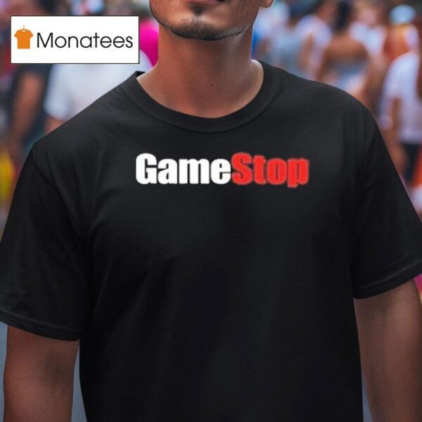 Gamestop Logo Power To The Players T Shirt