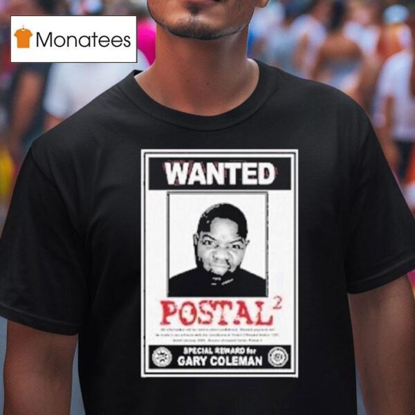 Gary Coleman Wanted Postal T Shirt