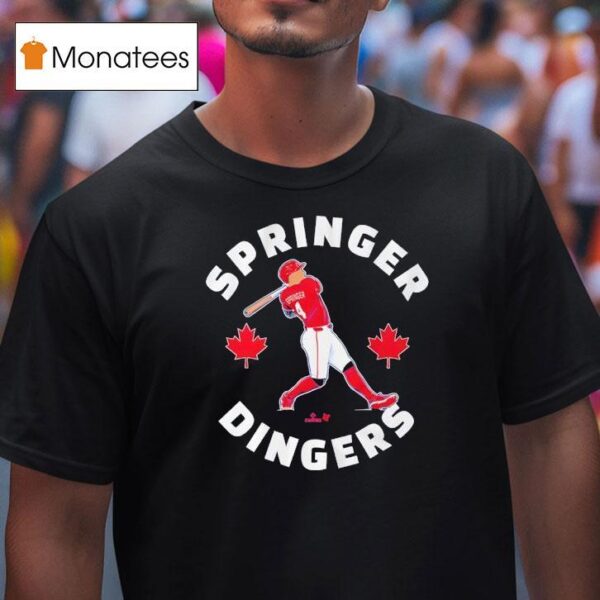 George Springer Canada Day Dingers T Shirt