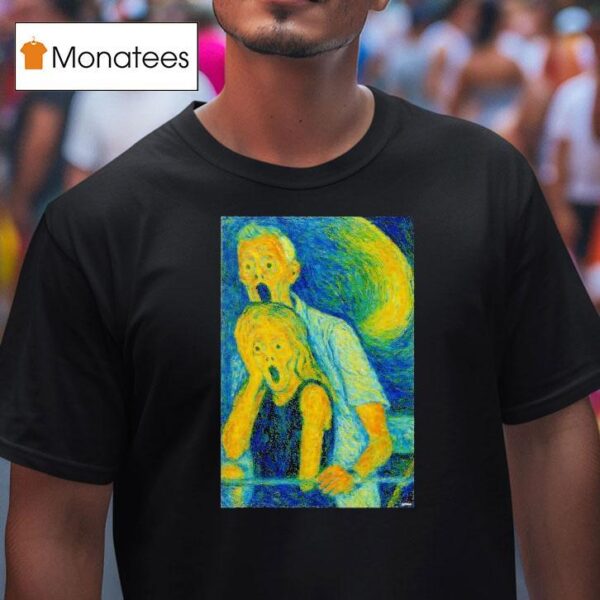 Ghostface Style Van Gogh Halloween T Shirt