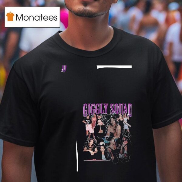 Giggly Squad Paige Desorbo Hannah Berner Club Giggly Graphic Roster T Shirt