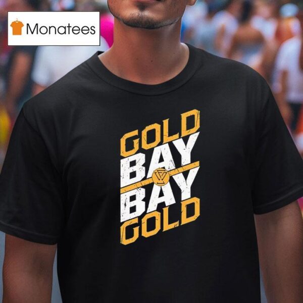 Gold Bay X Bay Gold Wwe Logo T Shirt