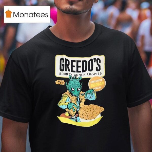 Greedo S Bounty Bunch Krispies Exclusive Rodian Cereal Star Wars T Shirt