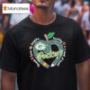 Green Bay Packers Teach Love Inspire Teaching Is A Look Of Heart Heart Apple T Shirt