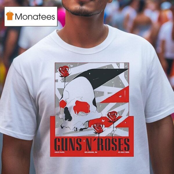 Guns N Roses Concert At Uce Park Belgrade Rs At July T Shirt