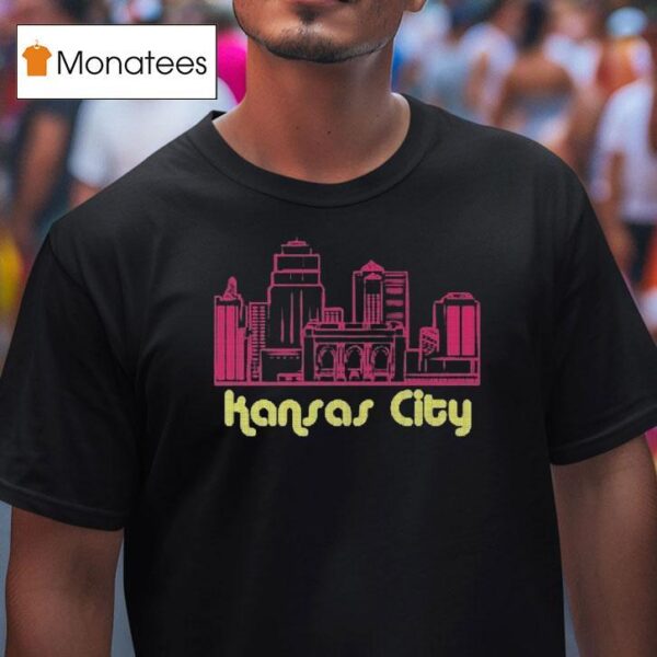 Hannah Waddingham Wearing Kansas City Dot Skyline T Shirt