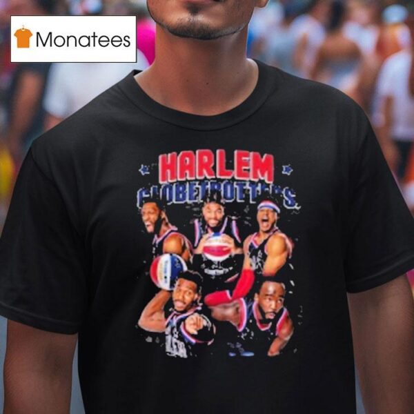 Harlem Globetrotters Basketball Team Photo T Shirt
