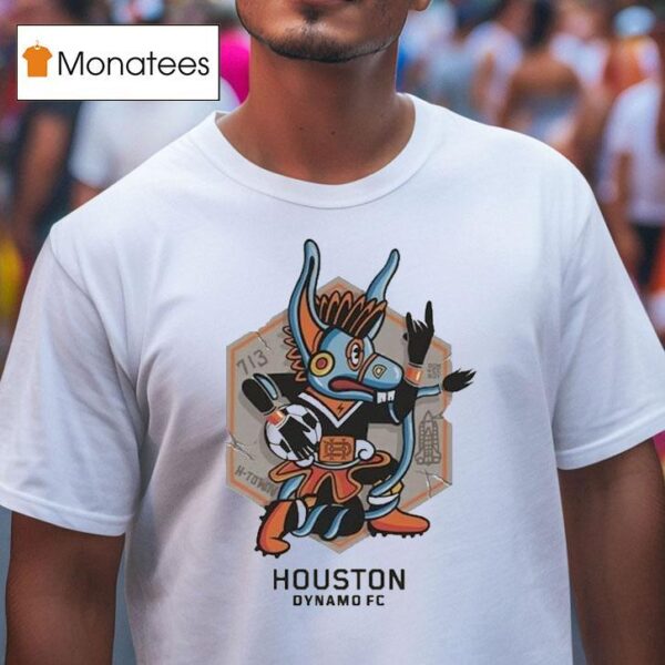 Houston Dynamo Fc X Free Walls H Town Hexagon T Shirt