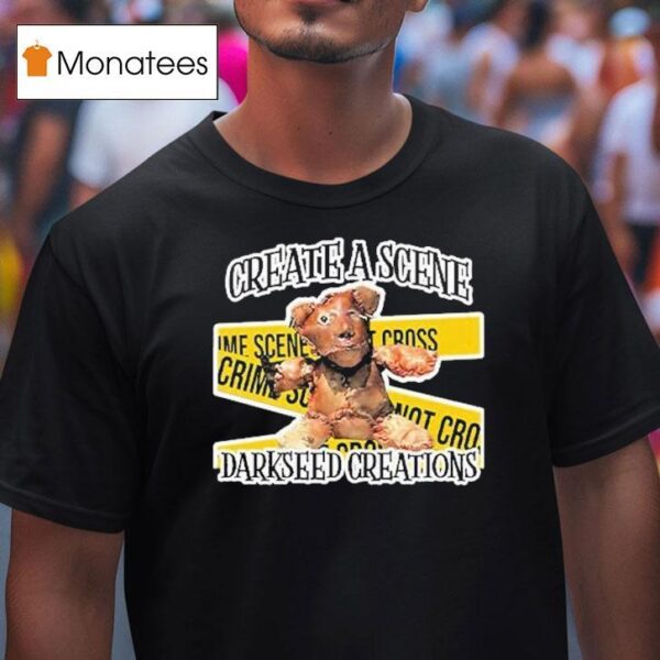 Human Skin Teddy Bear Create A Scene Darkseed Creations T Shirt