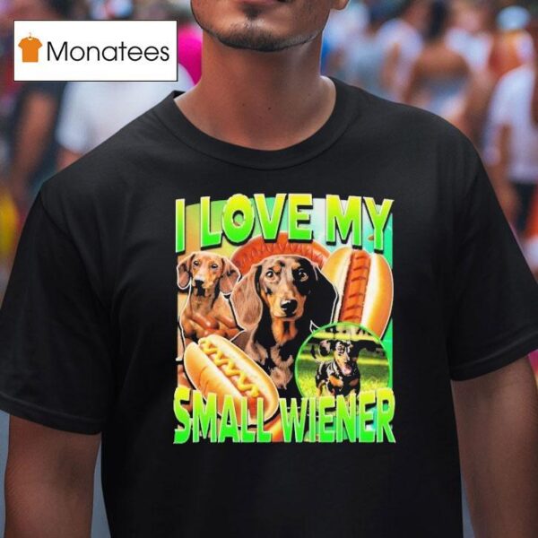 I Love My Small Wiener Dog Dachshund T Shirt