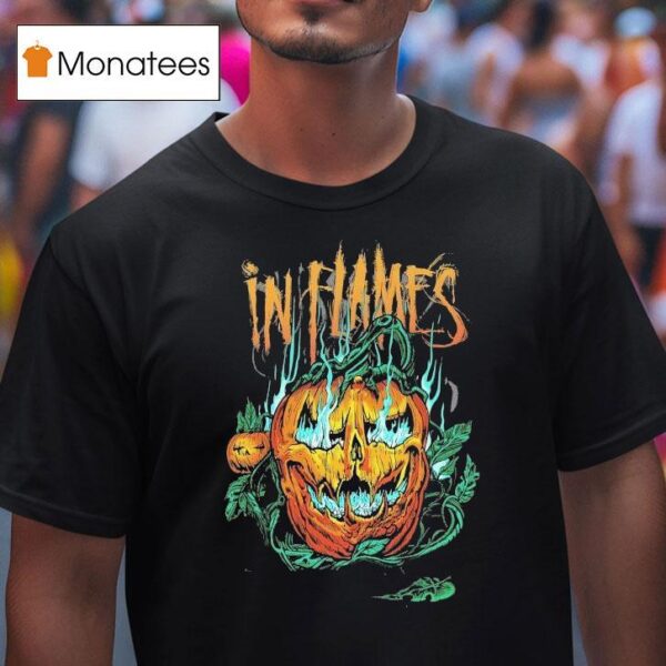 In Flames Hell Pumpkin T Shirt